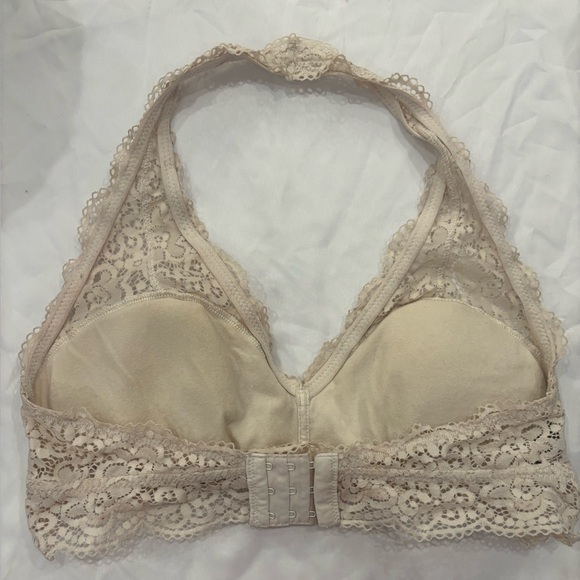 Lace Halter Bralette - Nude aerie large - Picture 3 of 3